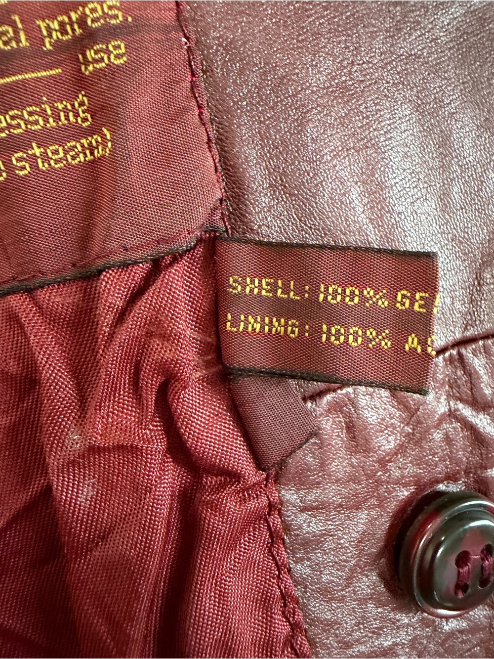 Vintage Burgundy Etienne Aigner Leather Jacket - Picture 11 of 16